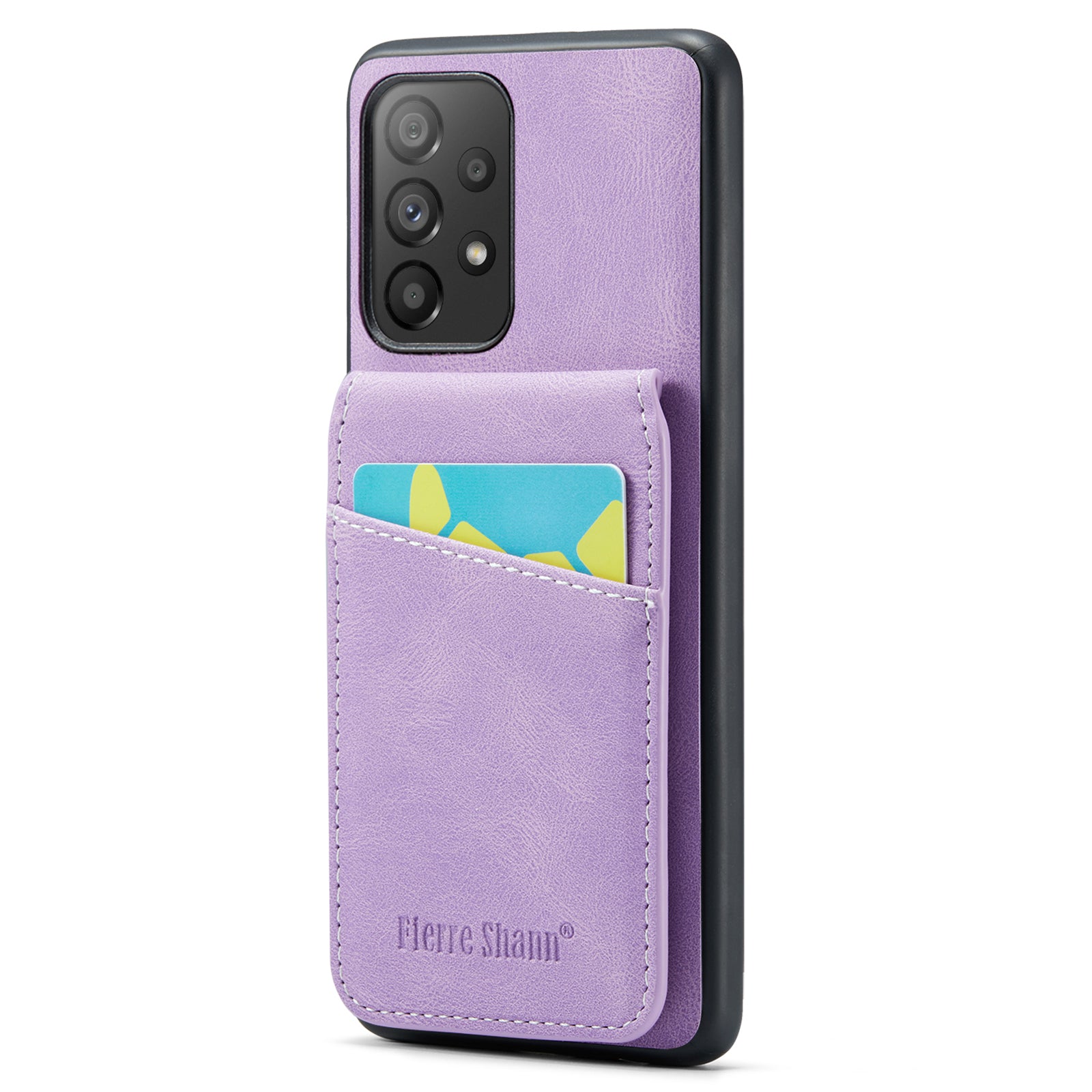 FIERRE SHANN For Samsung Galaxy A33 5G RFID Blocking Card Slots Kickstand PU Leather TPU Phone Case FIERRE SHANN For Samsung Galaxy A33 5G RFID Blocking Card Slots Kickstand PU Leather TPU Phone Case